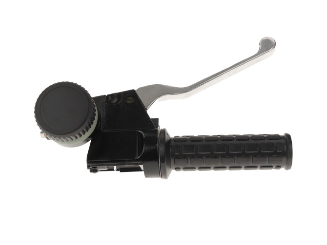 Grip set brake lever brake pump black Puch Monza / universal as original product